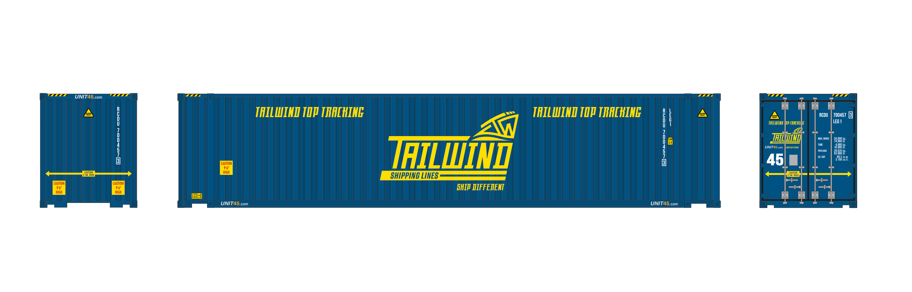 958974 Container Set: Tailwind 40ft Kühl/45ft