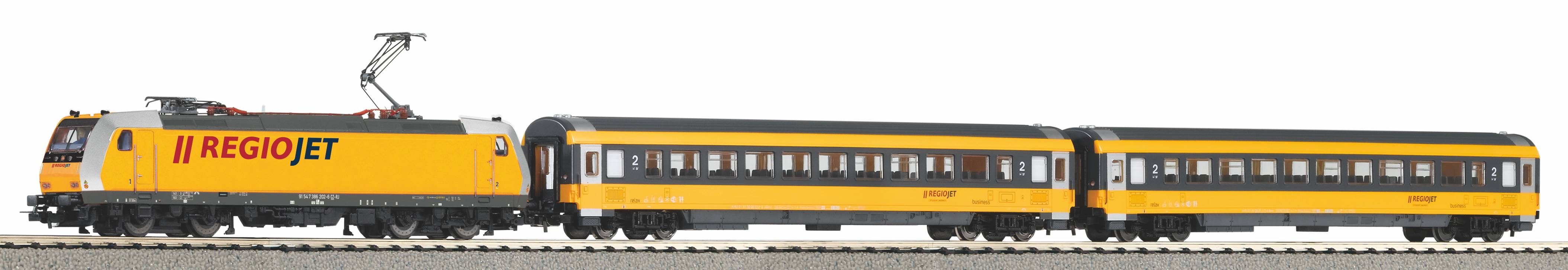 59019 PSCwlan S-Set Regiojet Personenzug BR 38