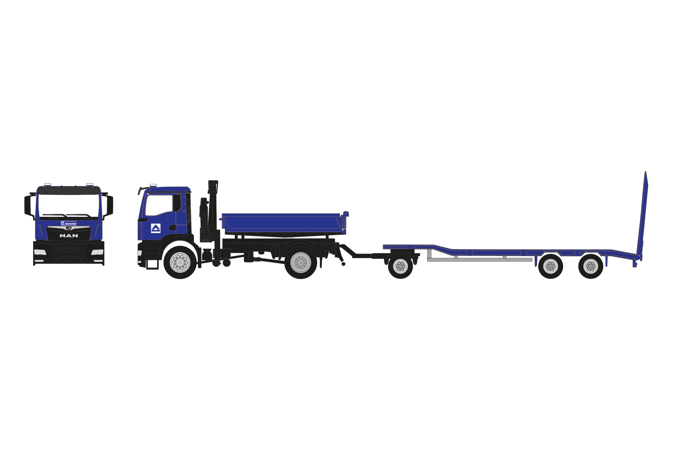 960045 MAN TGS NN 3seitenkipper m. TU3 Hoch-Tie