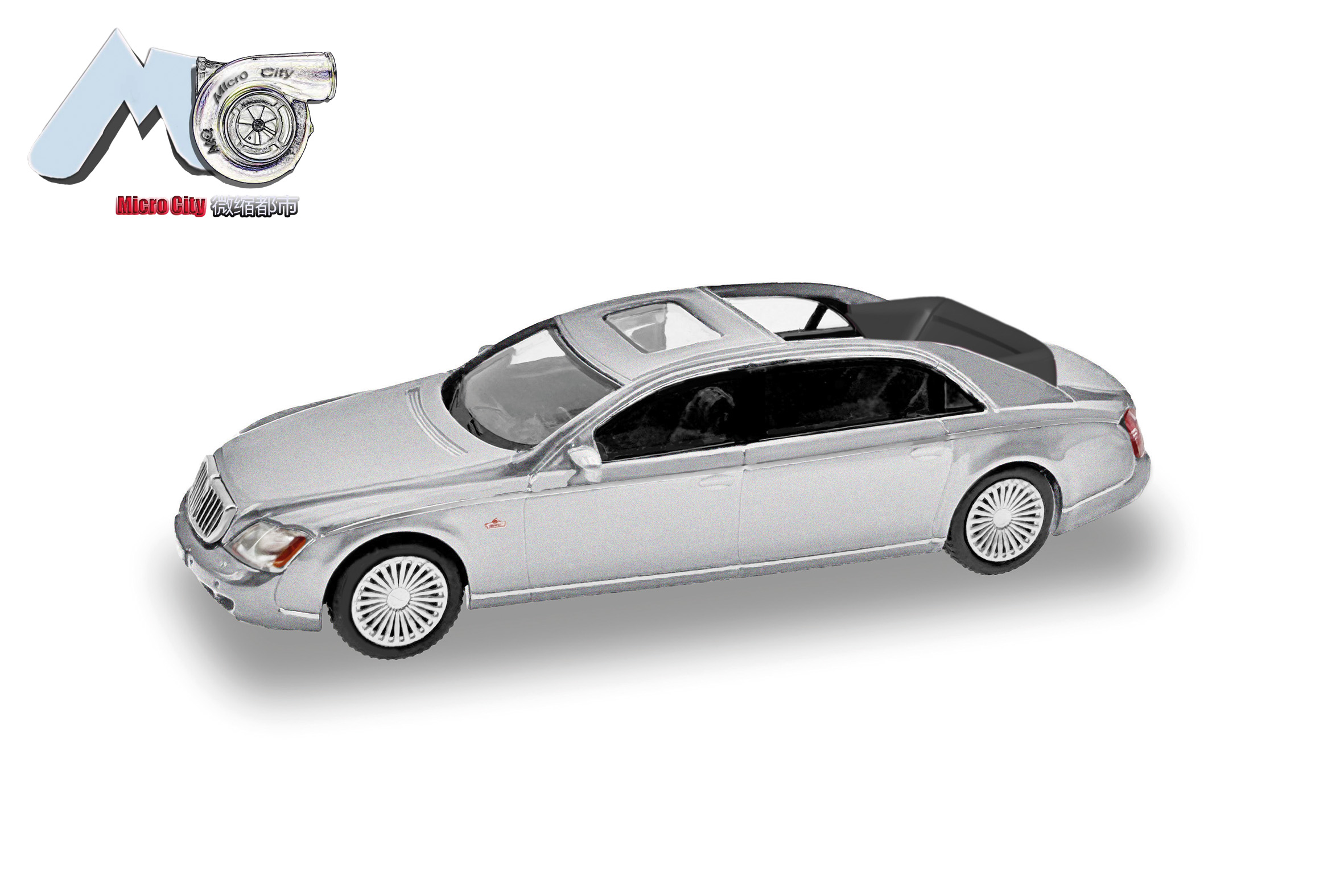 87MC000023 MicroCity: Maybach 62S silber