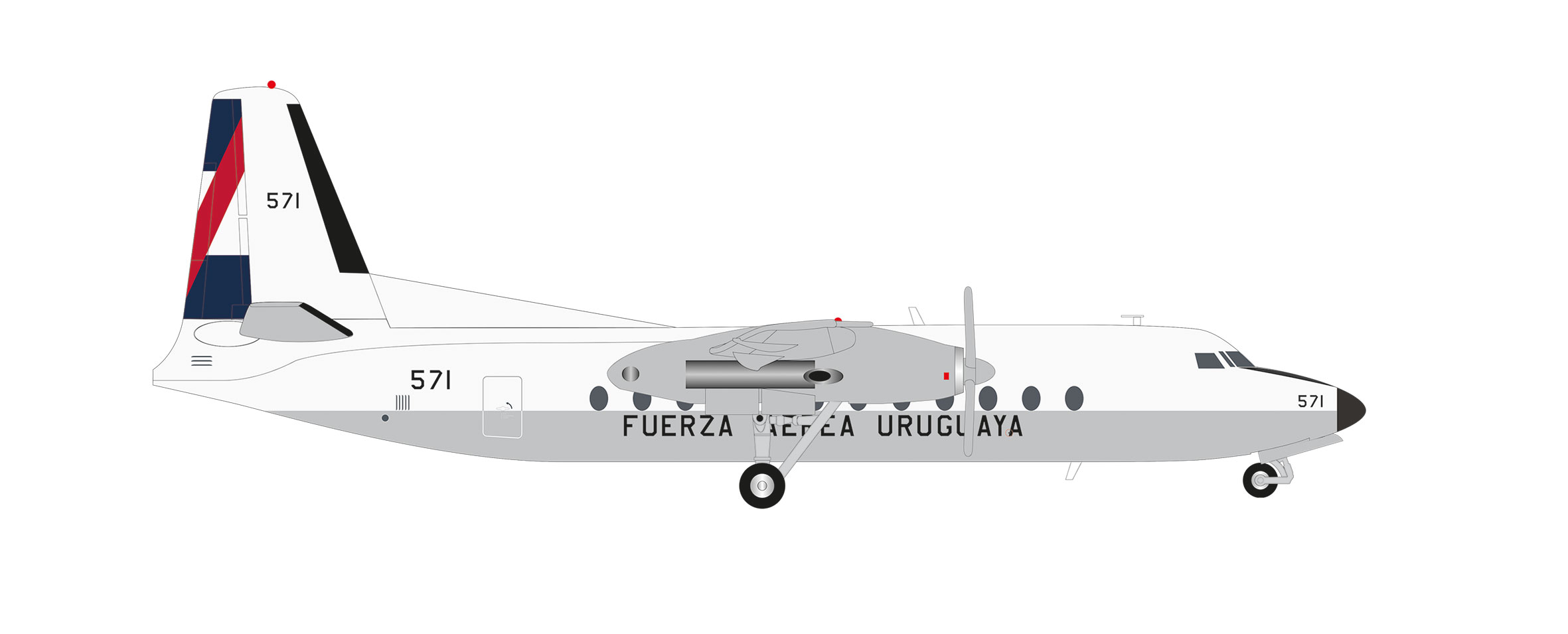573368 Fairchild FH-227D Uruguayan Air Force