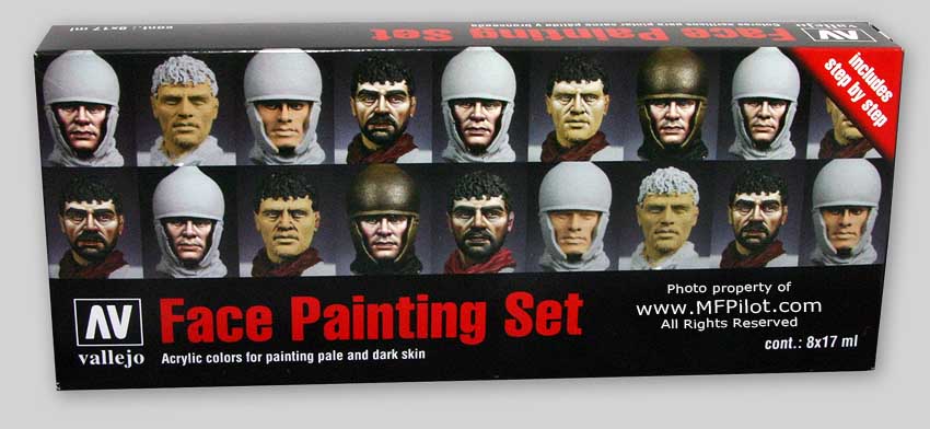 70119 Set: Gesichtsfarben, 8 x 17 ml