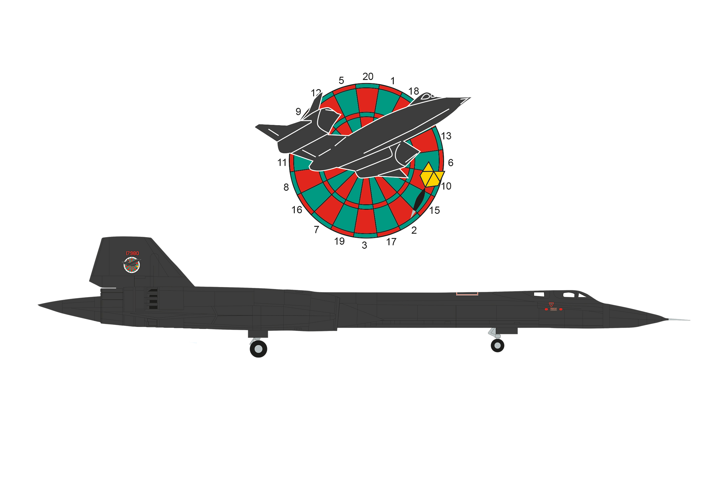 573283 Lockheed SR-71A Blackbird 4.Dartboard