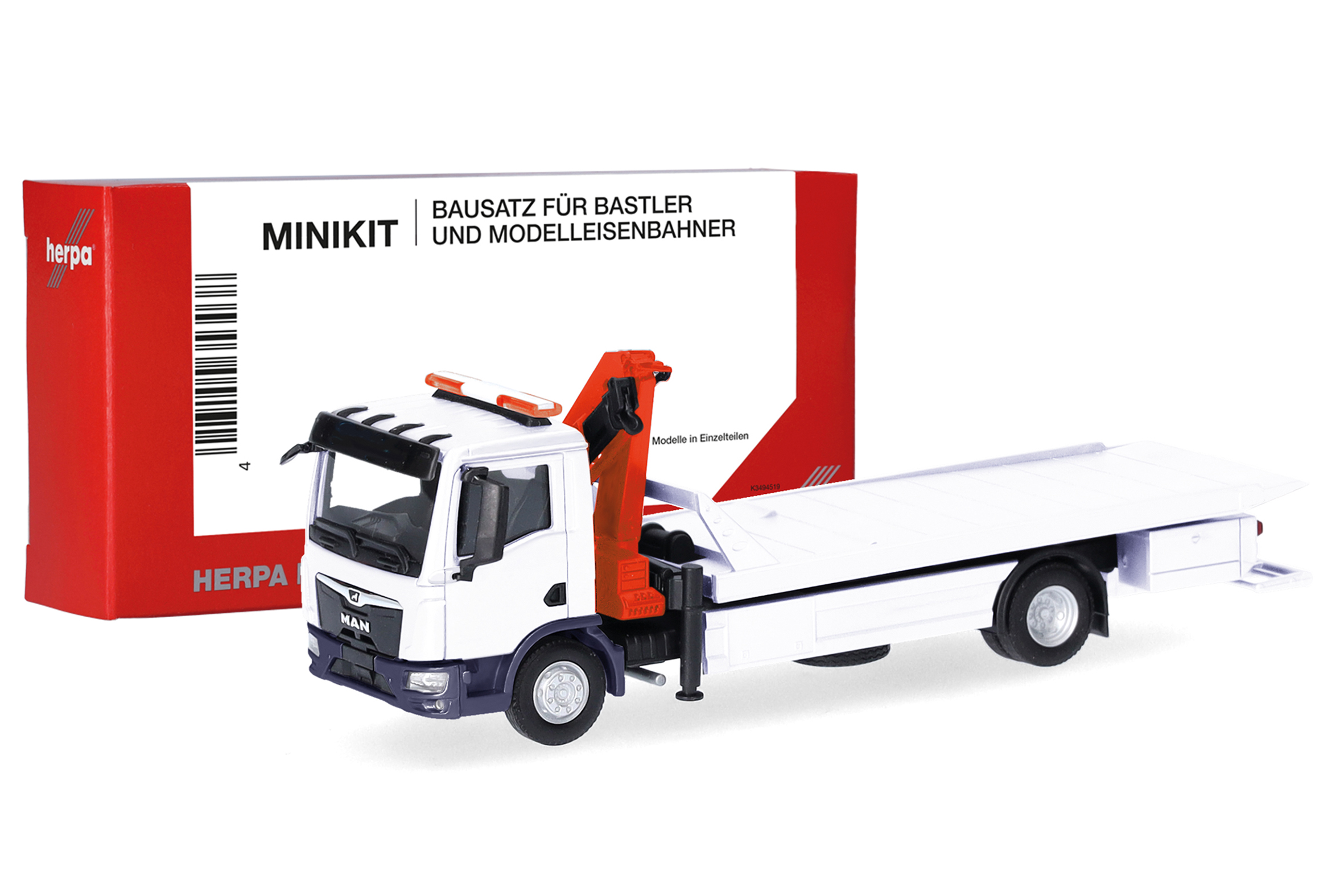 014052 MiniKit: MAN TGM Plateau-Abschlepp-LKW