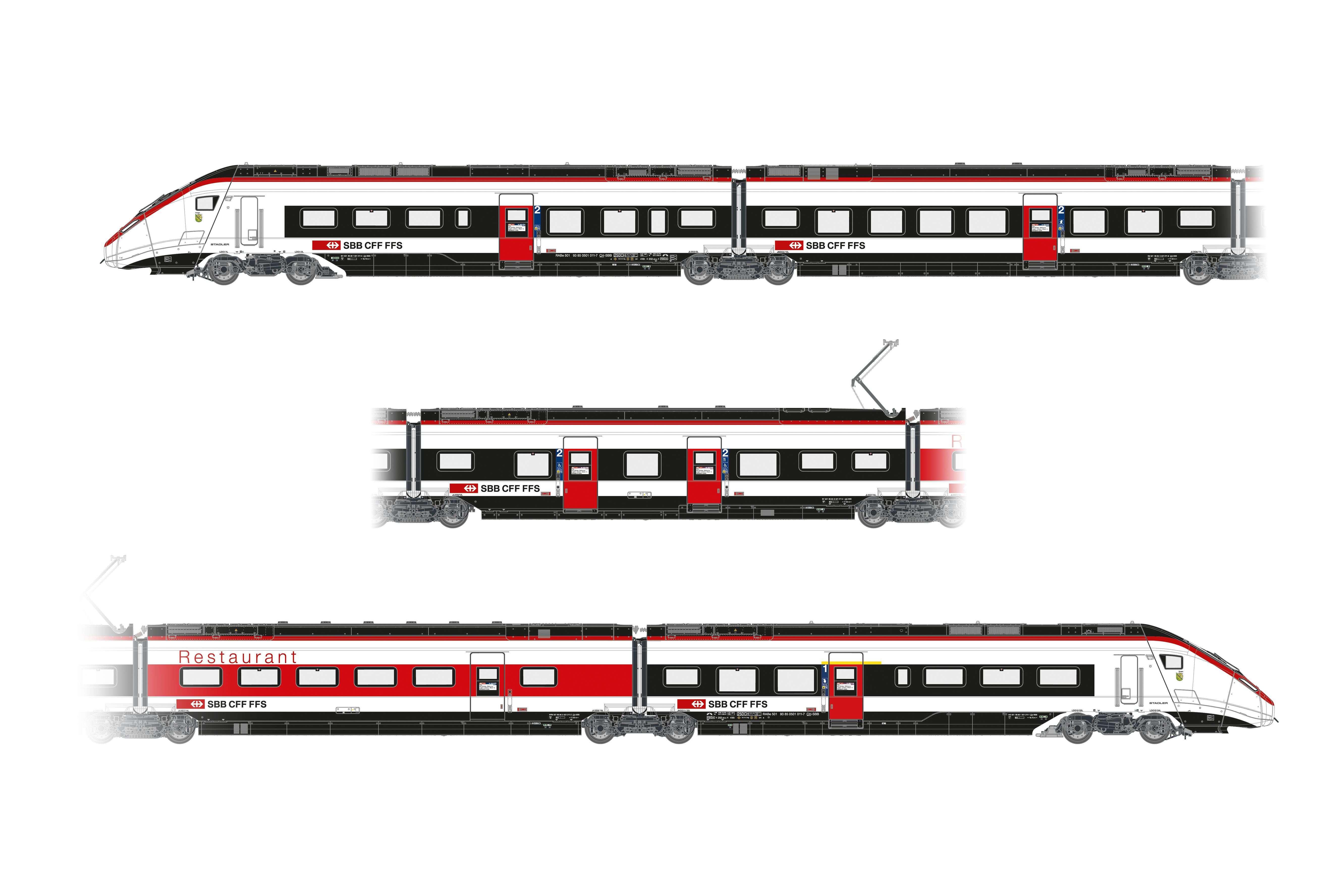 97232 SBB Triebzug RABe 501 011 5-tlg Ep.6