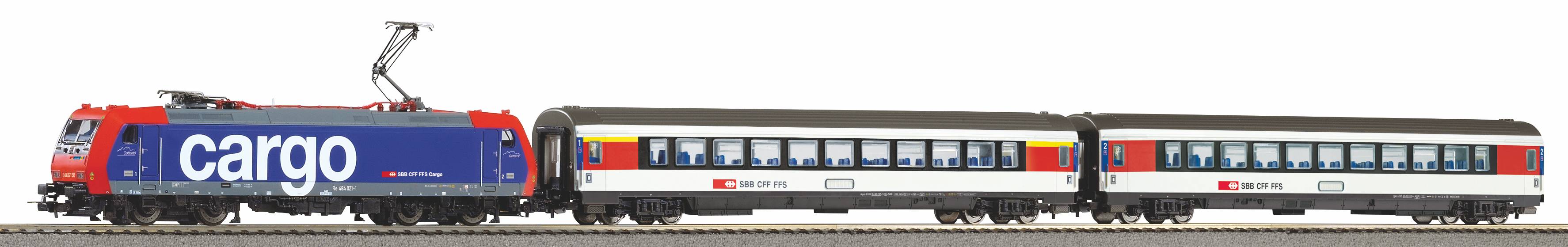59107 PSCwlan S-Set SBB EC Re 484 + 2 wagen A-