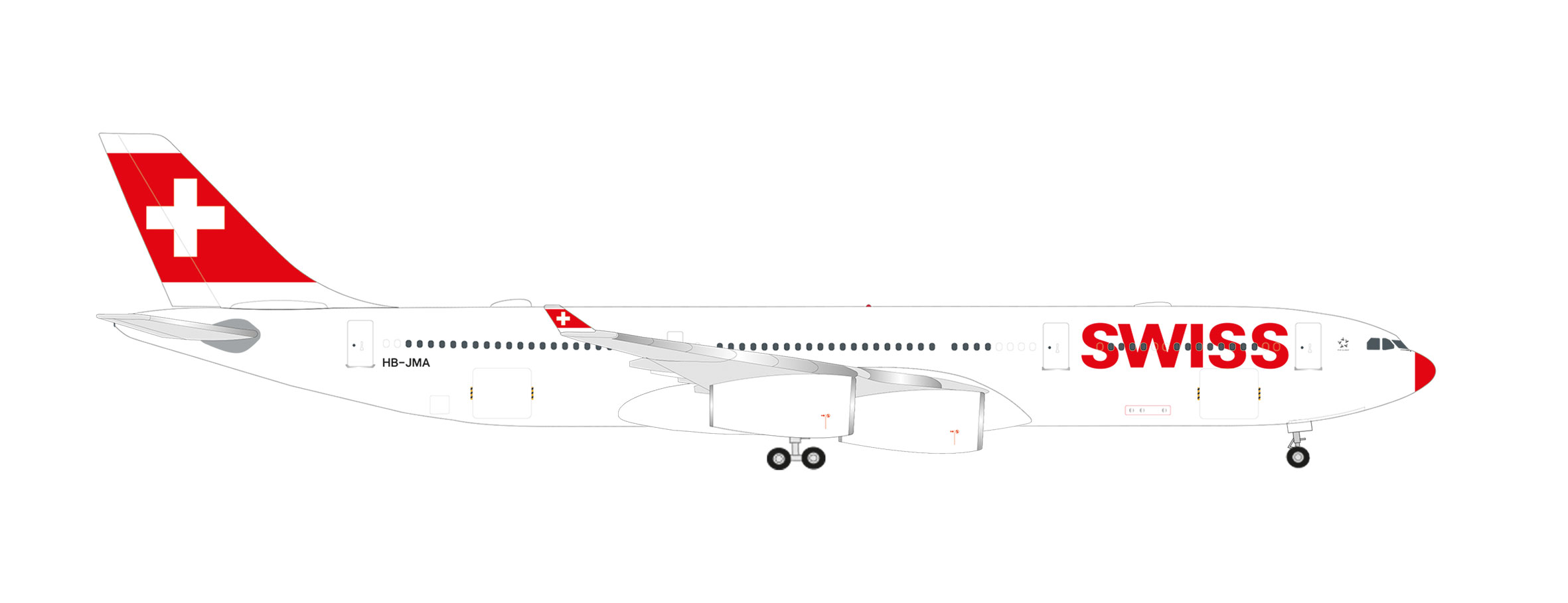 538183 Airbus A340-300 Swiss International