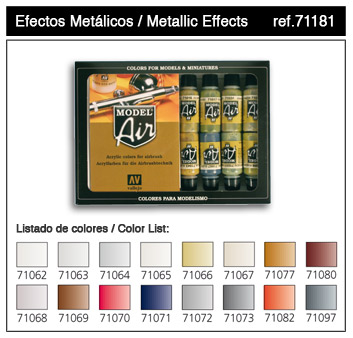 71181 Set: Metall-Effekte, 16 x 17 ml