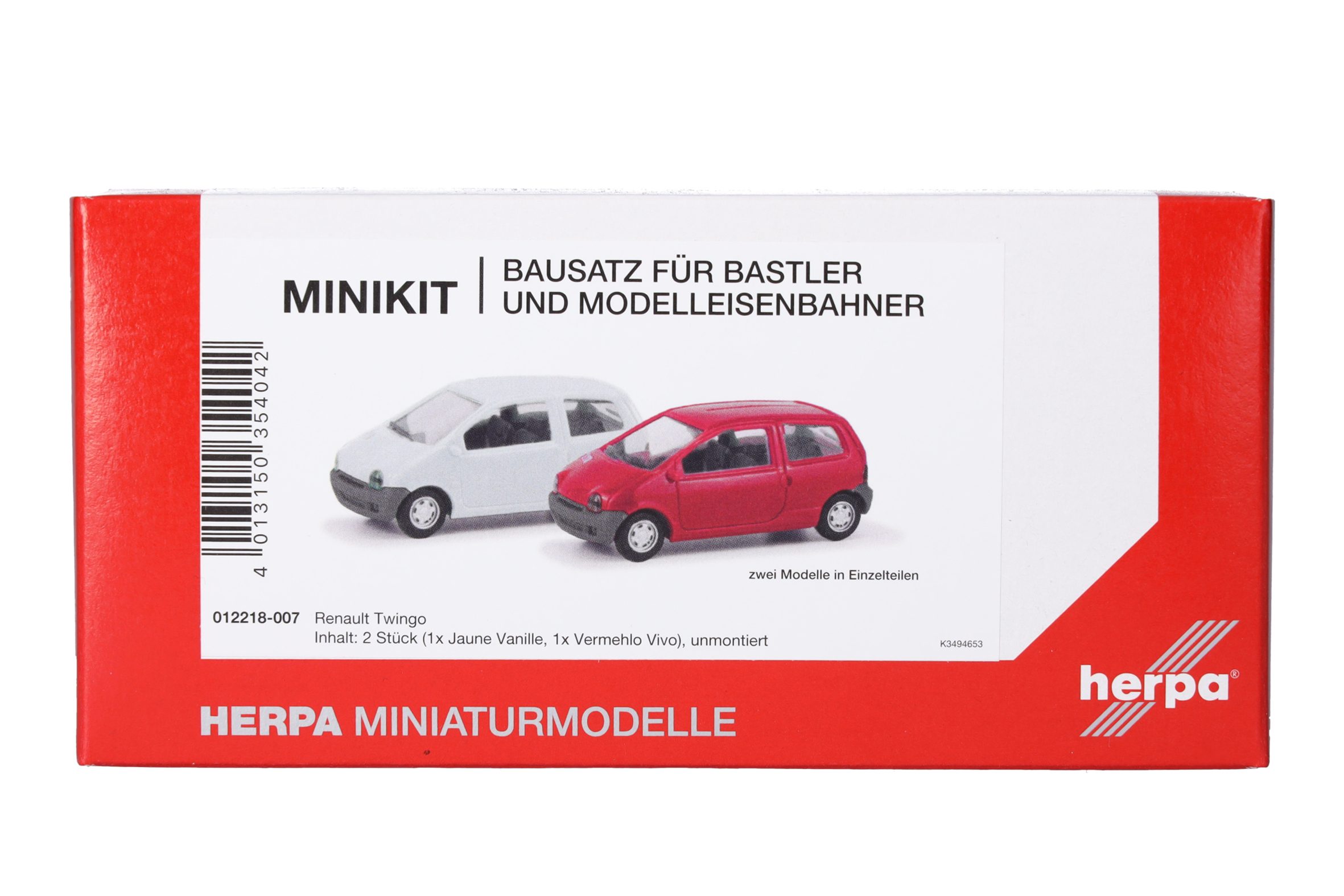 012218-007 MiniKit: 2x Renault Twingo grau/rot