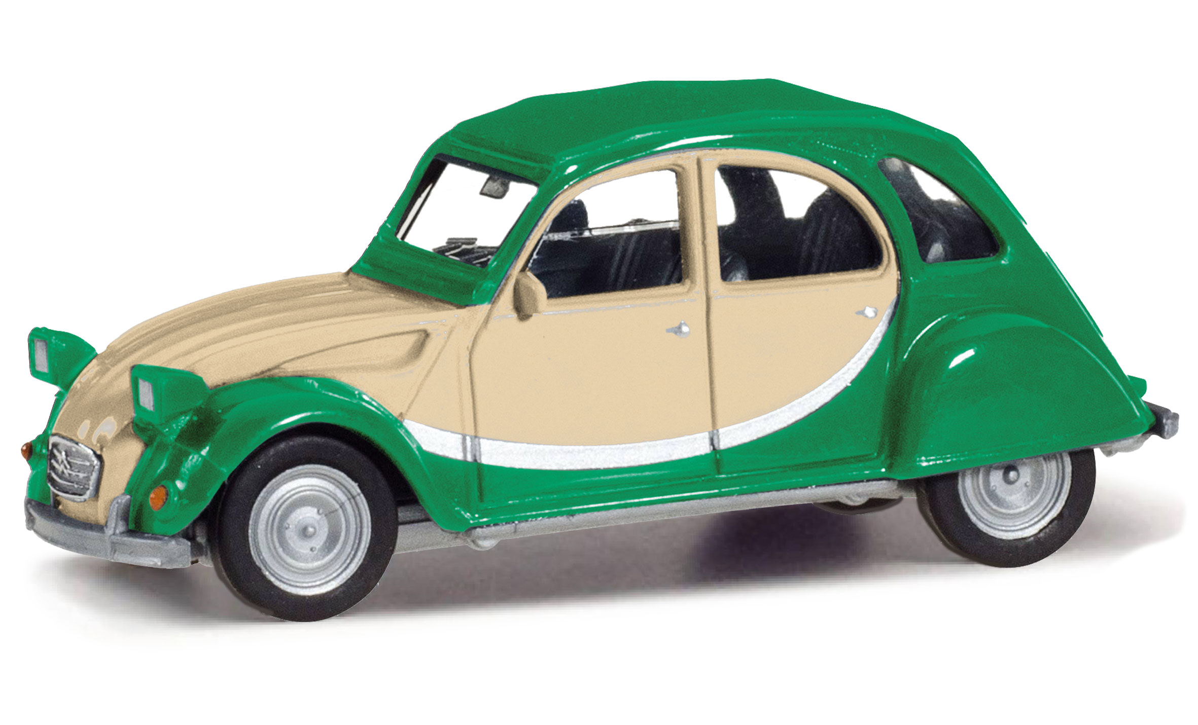 020817-007 Citroen 2CV grün/beige