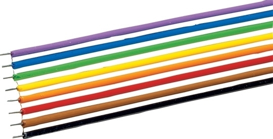 10628 8-poliges Fachbandkabel 0,7 mm², 10 m