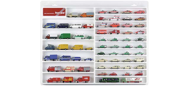 029209 Vitrine Pkw & Transporter weiß