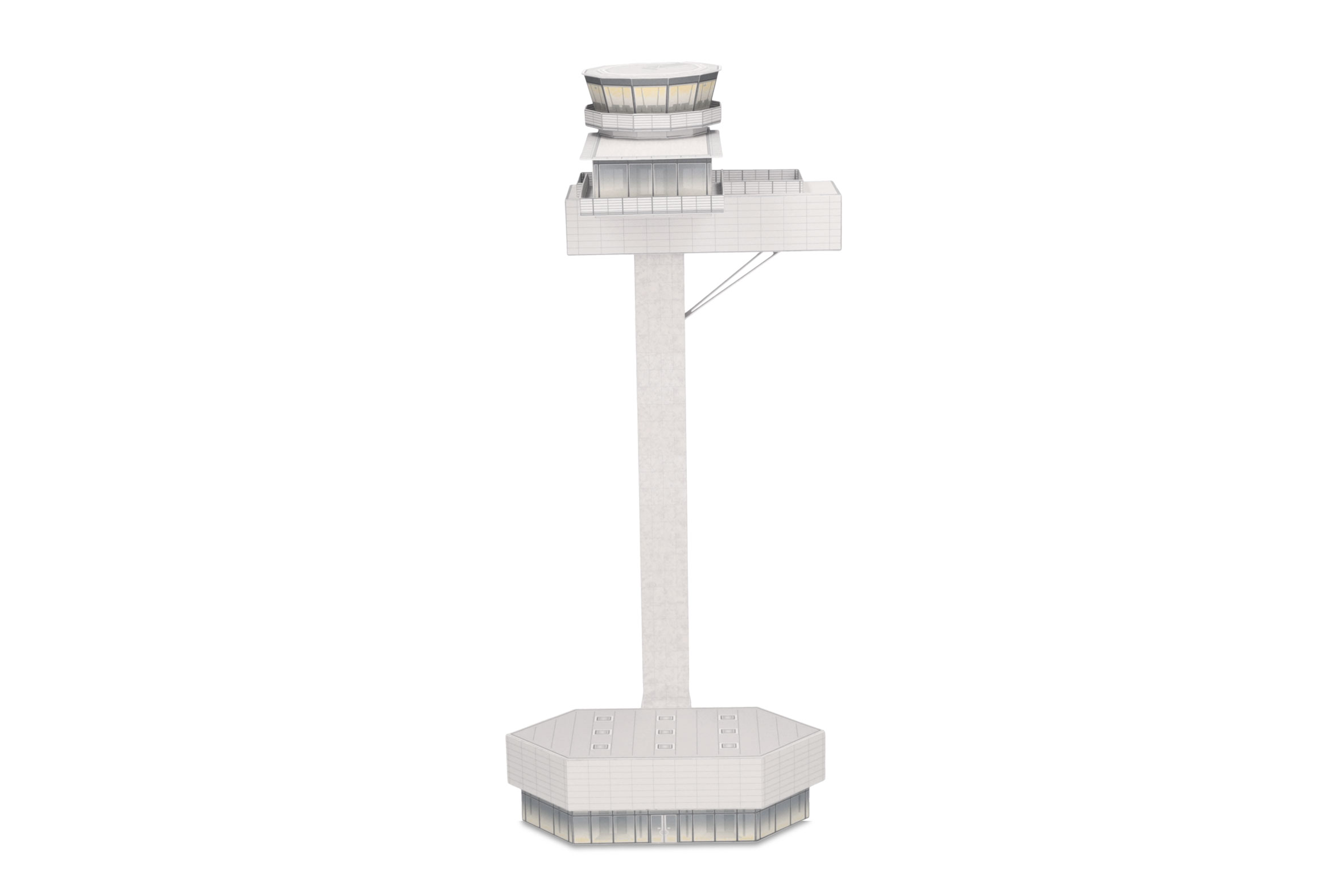 573061 Airport Tower Kartonbausatz