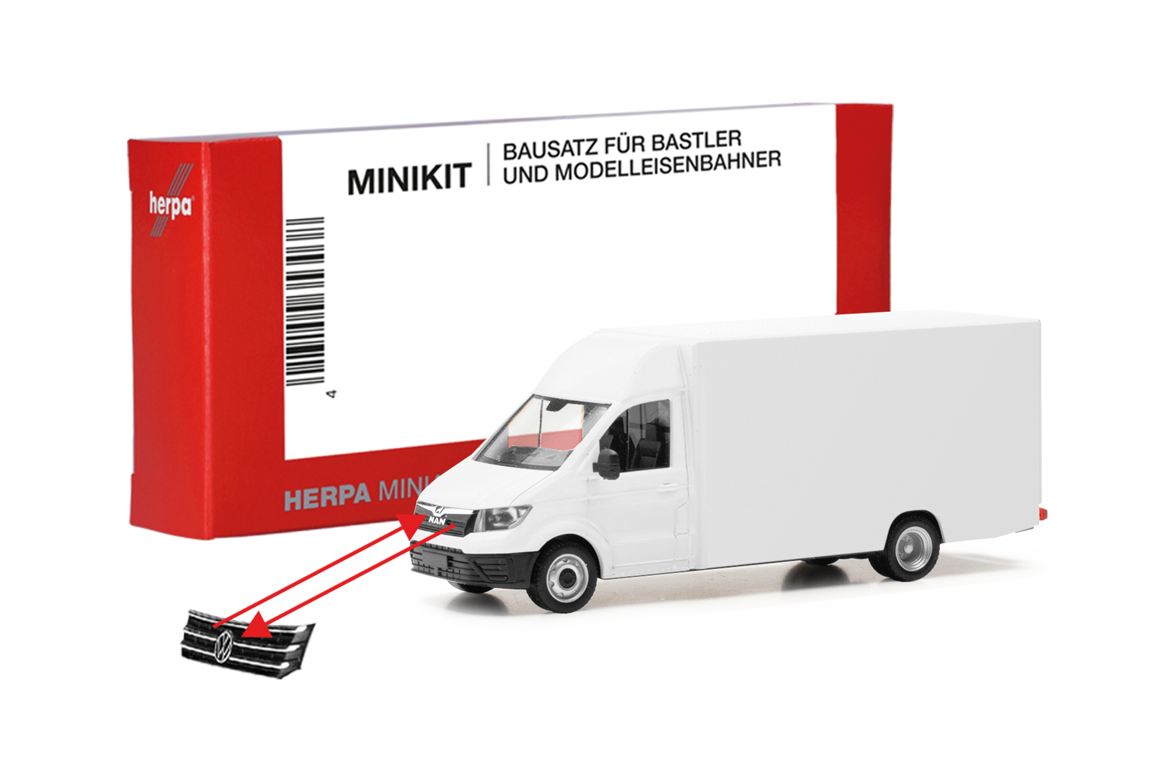 014076 MiniKit MAN TGE/VW Crafter Paketverteilf