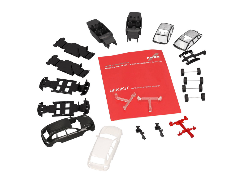 012836-002 MiniKit: Porsche Cayenne Turbo grün/weiß