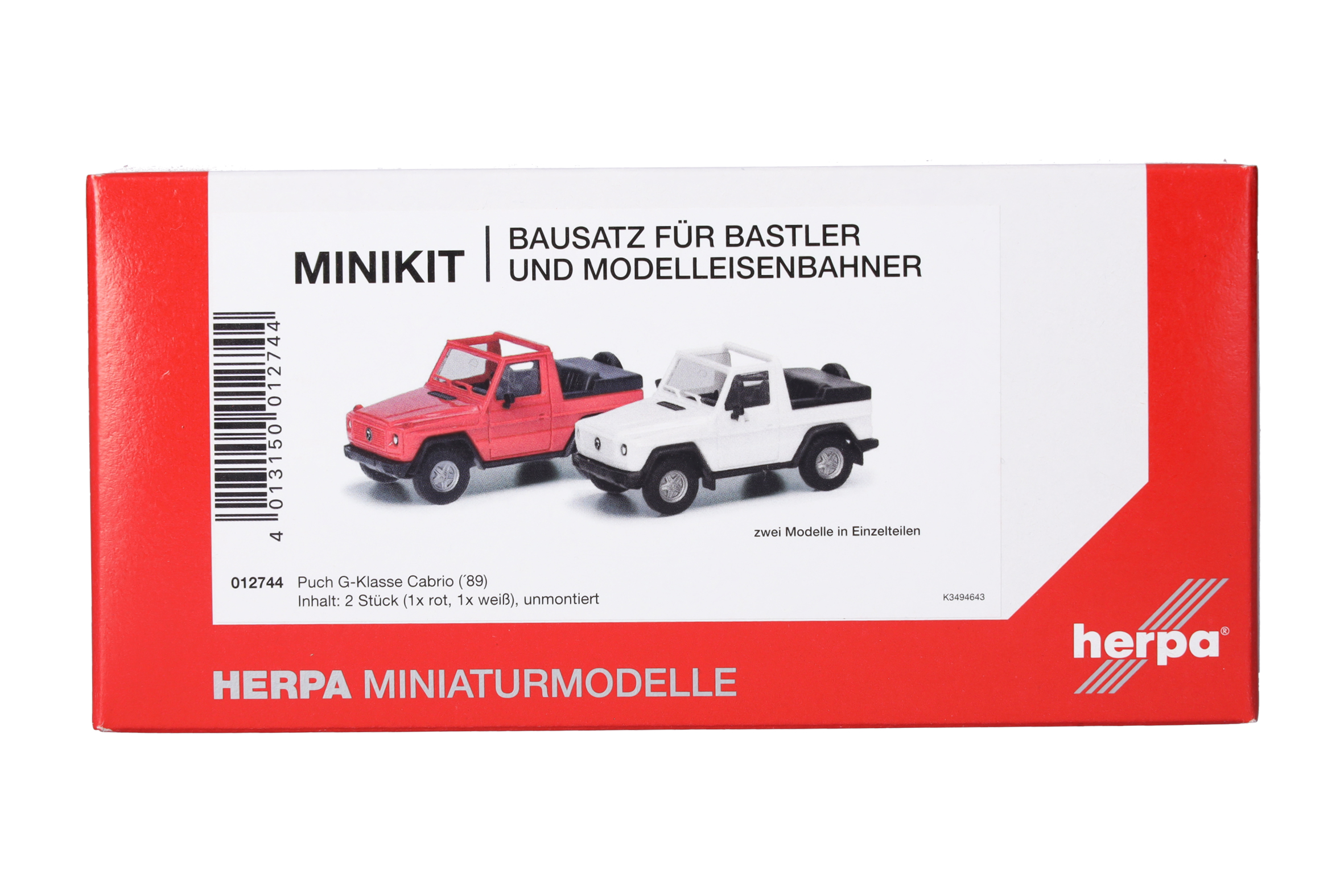 012744 2er Set MiniKit: Puch G-Klasse offen