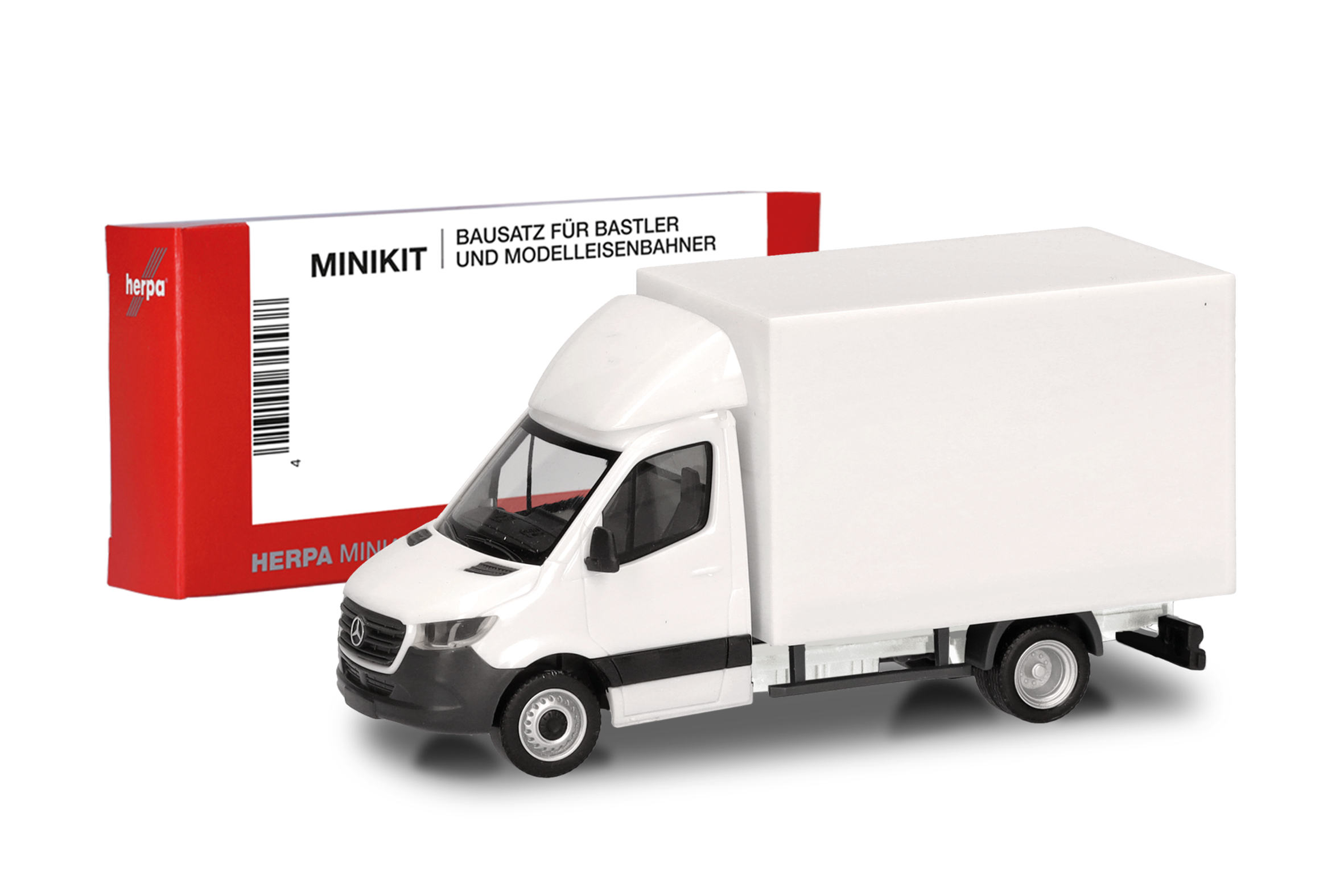 014069 MiniKit: MB Sprinter m. Koffer weiß