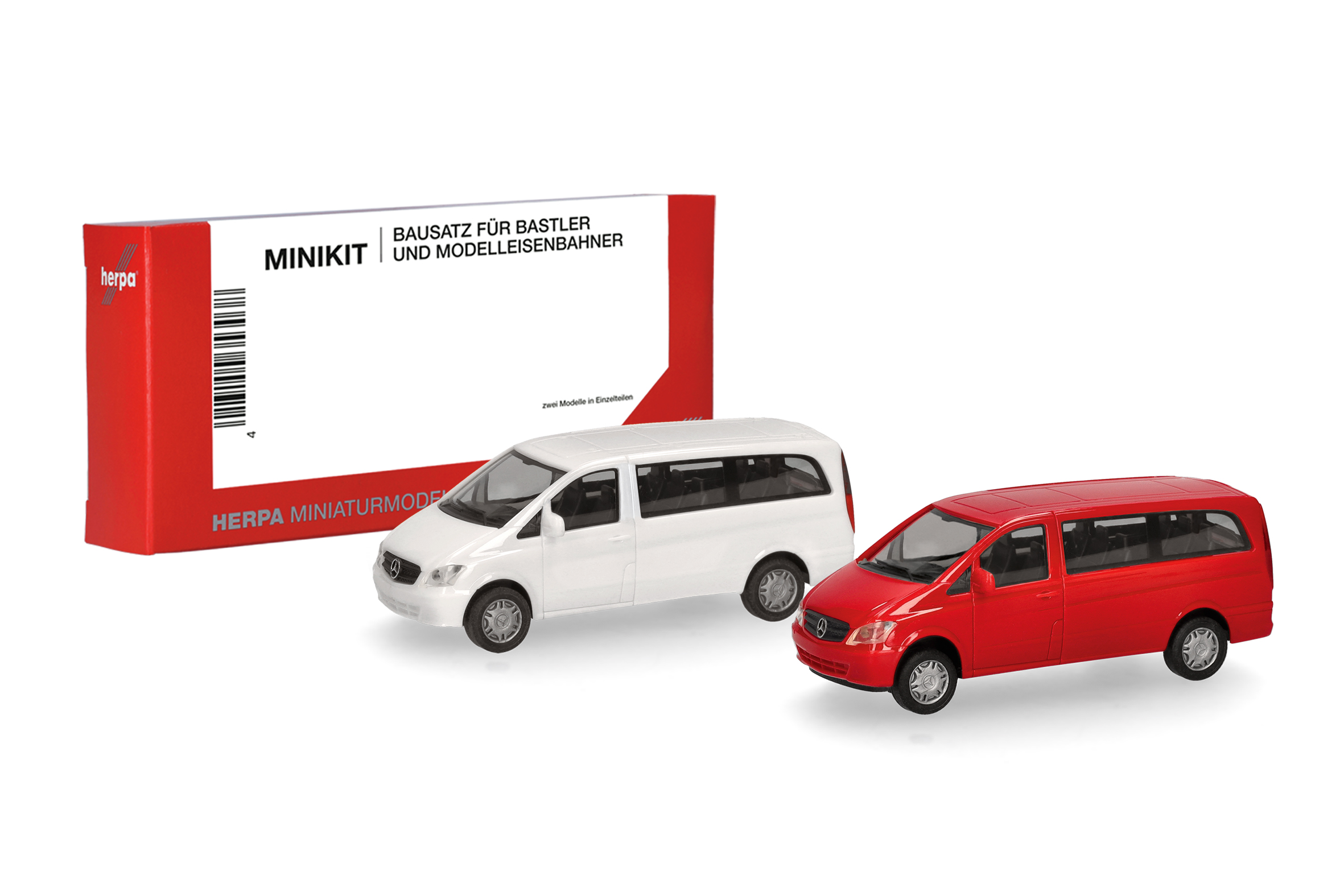 014212 MiniKit: MB Vito Bus (W639) weiß/rot