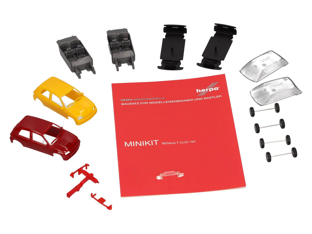 012171-002 MiniKit: Renault Clio 16V Jaune/Rouge