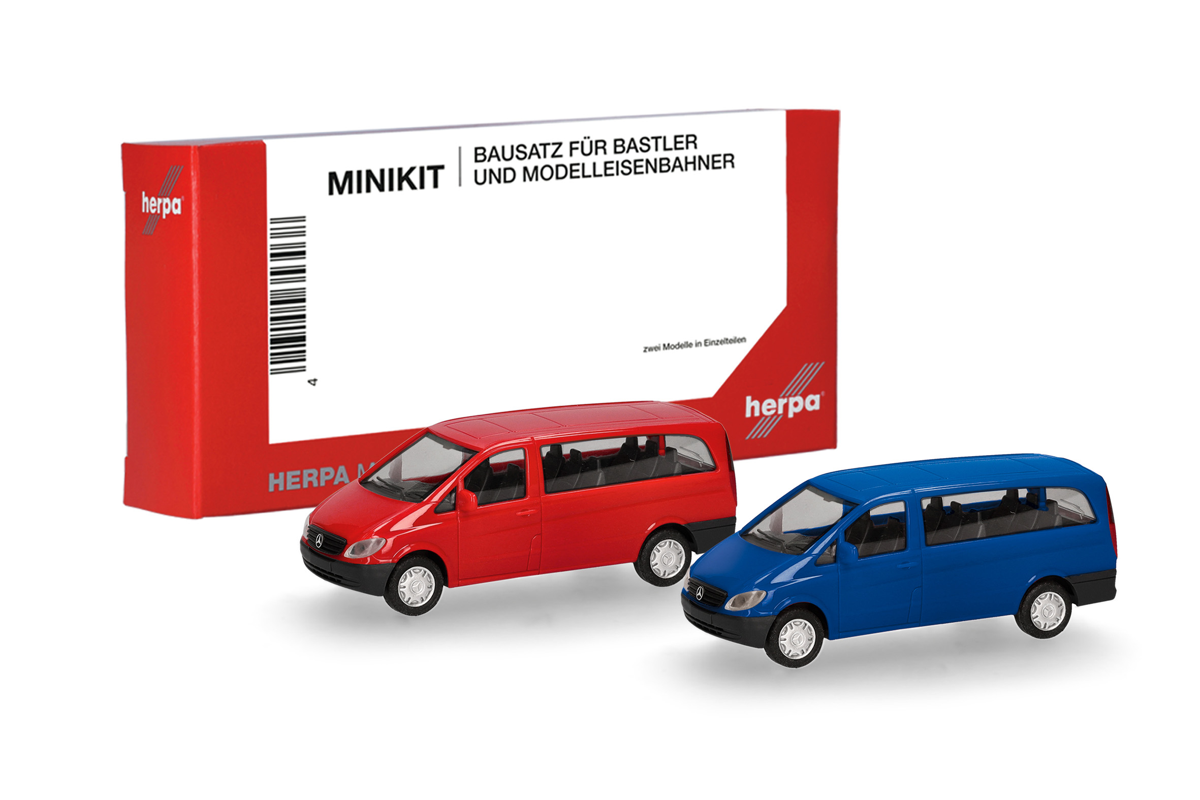 014236 MiniKit: MB Vito Bus (W639) rot/ultramar
