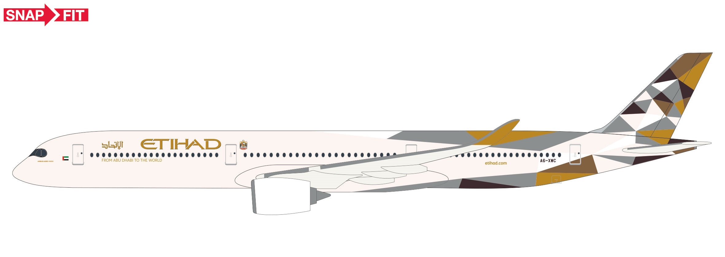 613866 Airbus A350-1000 Etihad Airways