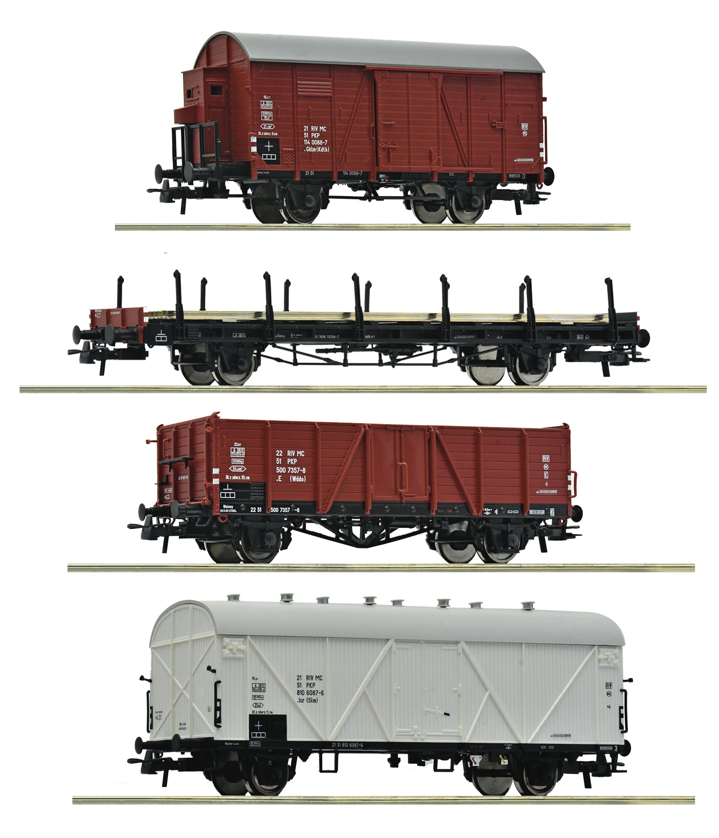 6600101 PKP 4-tlg. Set: Güterzug Ep.4
