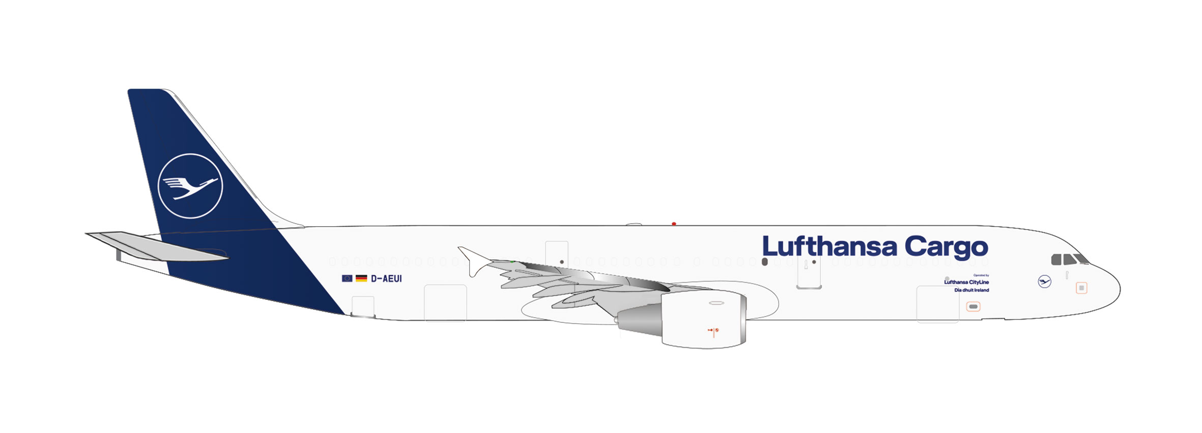 536660-001 Airbus A321P2F Lufthansa Cargo