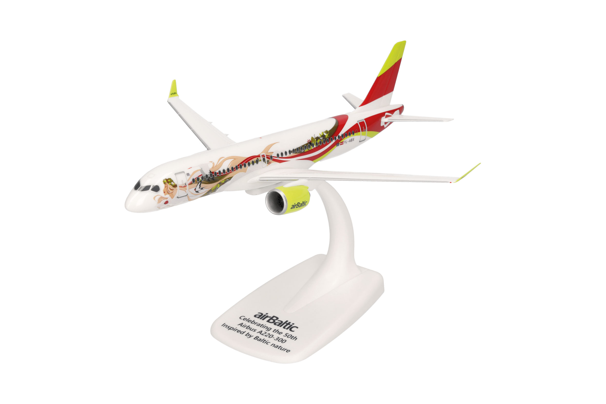614559 Airbus A220-300 airBaltic 50th