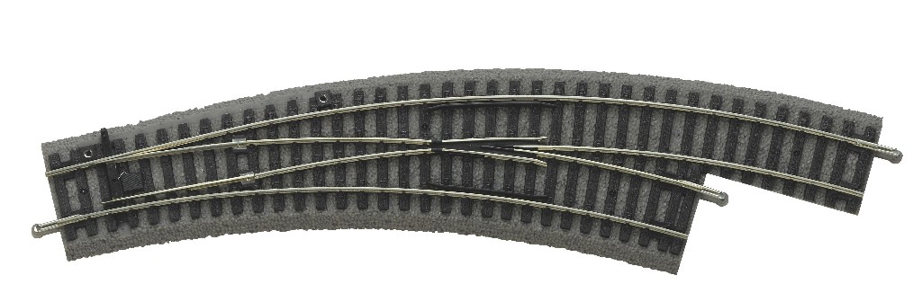 55423 Bogenweiche mit Bettung rechts