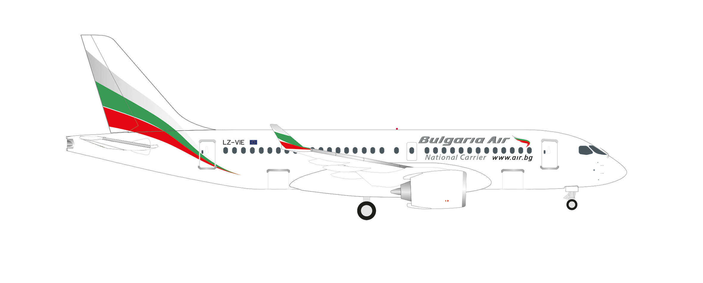538633 Airbus A220-100 Bulgaria